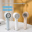 L05 3 Speeds Mini Handheld Fan Portable USB Rechargeable Cold Compress Desktop Fan for Outdoor - White - 2