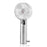 WT-T29 Transparent Mini Fan USB Rechargeable Portable Handheld Fan for Outdoor Hiking - White - 1