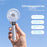 WT-T29 Transparent Mini Fan USB Rechargeable Portable Handheld Fan for Outdoor Hiking - White - 3