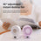 Z35 Folding Cooling Fan USB Rechargeable Handheld Fan with Digital Display / 5 Speed Settings - Purple - 7