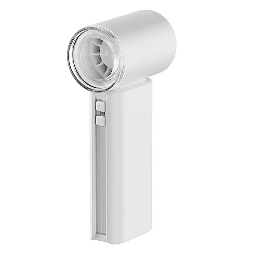 RD08 USB Handheld Mini Fan Portable High Speed Pocket Fan with 5 Speeds Adjustable - White - 1