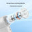 RD08 USB Handheld Mini Fan Portable High Speed Pocket Fan with 5 Speeds Adjustable - White - 3