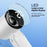 RD18 Handheld Fan Portable Folding Cooling Fan with 5-Speed Adjustable for Outdoor Use - White - 4