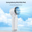 RD18 Handheld Fan Portable Folding Cooling Fan with 5-Speed Adjustable for Outdoor Use - White - 6