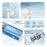 G11 Handheld Fan Digital Display USB Rechargeable High Speed Turbo Bladeless Foldable Desktop Fan - White - 4