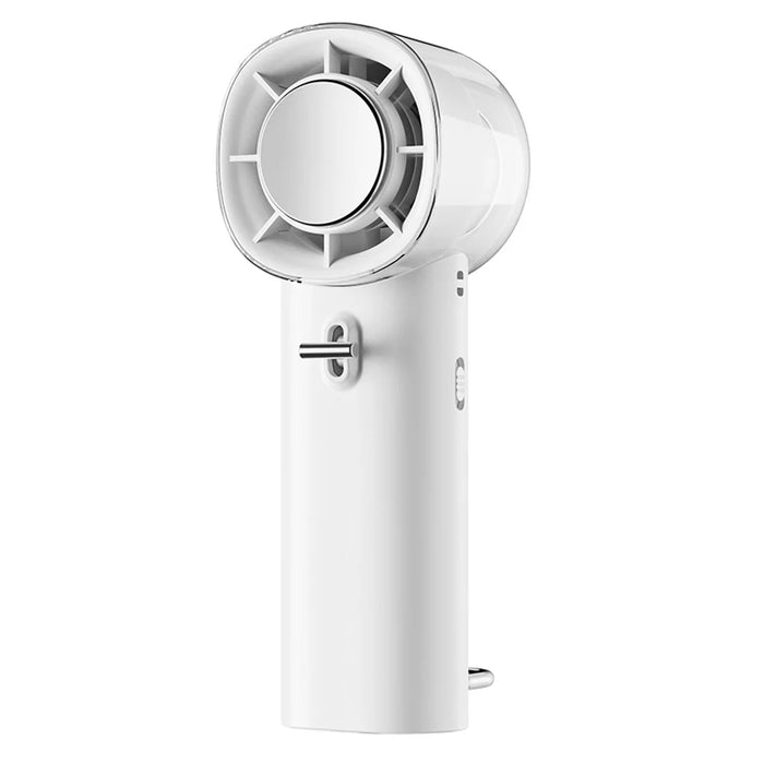 G10 Handheld Fan USB Rechargeable Turbo Bladeless Desktop Folding Fan with Cold Compress Function - White - 1