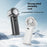 G10 Handheld Fan USB Rechargeable Turbo Bladeless Desktop Folding Fan with Cold Compress Function - White - 2