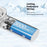 G10 Handheld Fan USB Rechargeable Turbo Bladeless Desktop Folding Fan with Cold Compress Function - White - 6
