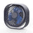 F008 3 Speeds USB Rechargeable Desktop Mini Fan Portable Summer Cooling Fan for Office Home - Blue - 1