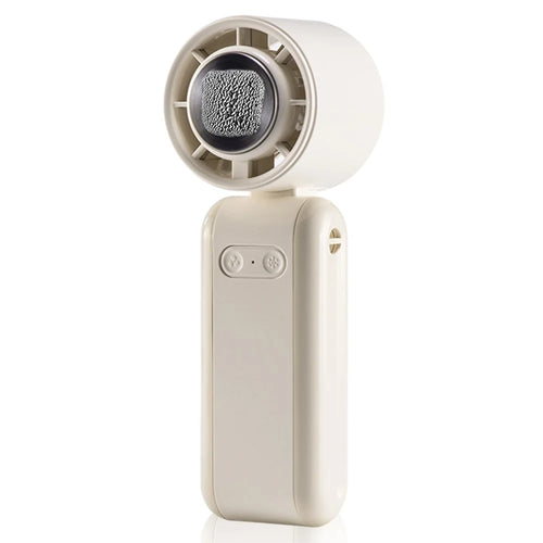 WH-10 Handheld Fan with Ice Cooler 100 Speed Adjustable Rechargeable 10500RPM Cooling Fan - Beige - 1