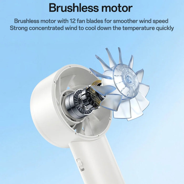 YESIDO YF18 Semiconductor Cooling Handheld Fan 100 Speeds LCD Display Rechargeable Fan - 5