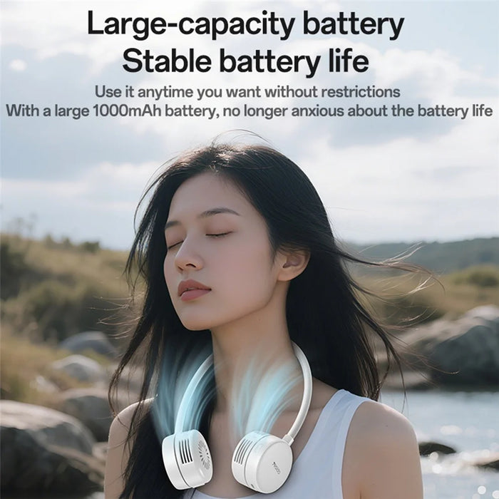 YESIDO YF17 Portable Summer Neck Fan Hands Free 3 Speed Settings Personal Cooling Fan - 6