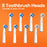 BITVAE R2 Rotating Electric Toothbrush Adults Rechargeable 5 Modes Waterproof Toothbrush with 8 Brush Heads - White - 3