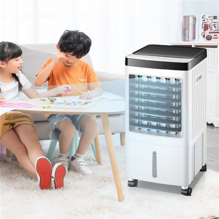 Portable Air Cooler Home Remote Control Evaporative Cooling Tower Fan Humidifier - EU Plug - 7