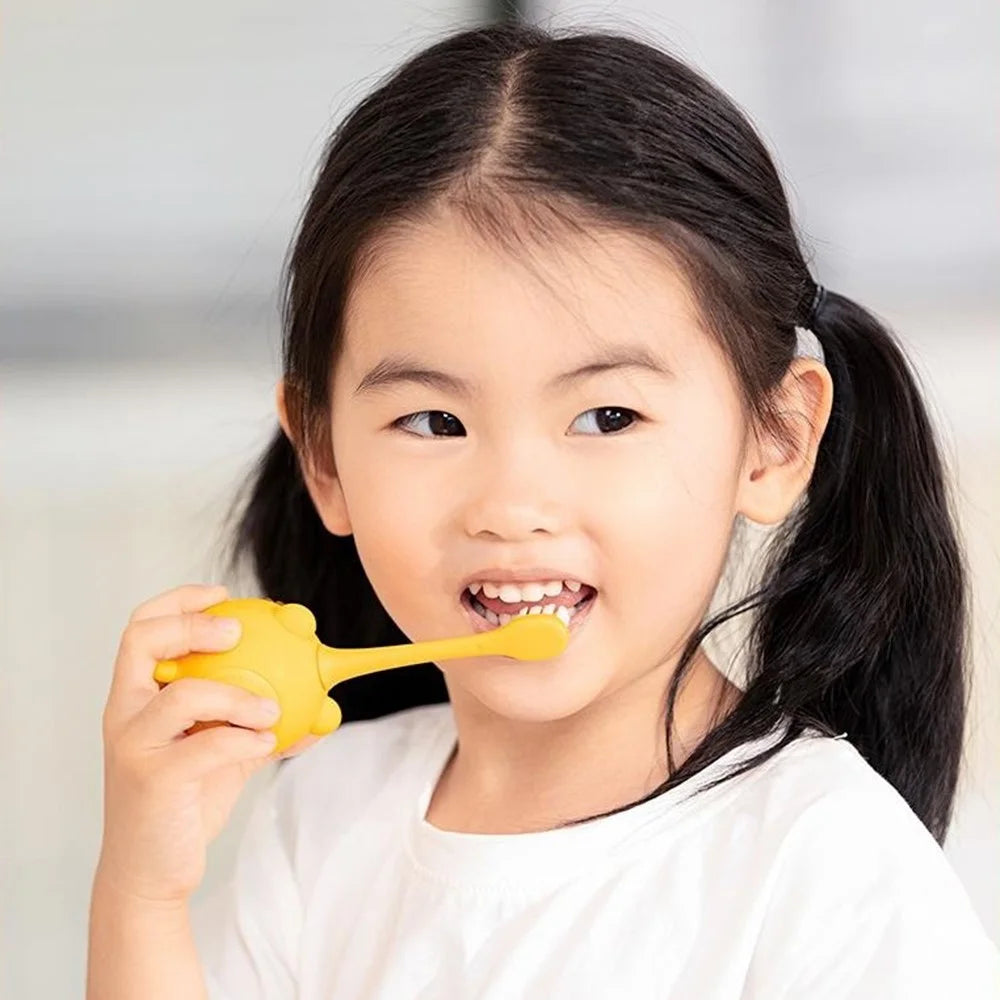 238 Cartoon Tiger Soft Bristles Electric Toothbrush for Kids IPX7 Waterproof 3 Modes Oral Cleaning Tool (No FDA) - 4