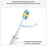 YESIDO MG24 IPX7 Waterproof Sonic Electric Toothbrush 38400 VPM Long Battery Ergonomic Handle - White - 4