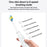 YESIDO MG24 IPX7 Waterproof Sonic Electric Toothbrush 38400 VPM Long Battery Ergonomic Handle - White - 6