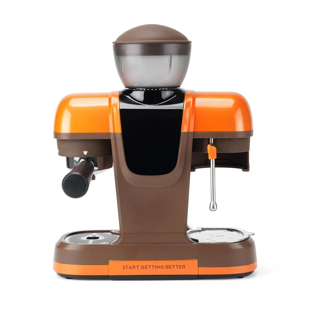 ICAFILAS Espresso Machine with Integrated Grinder 19 Bar Automatic Coffee Maker Hot / Cold Milk Frother for Home, EU Plug - 3