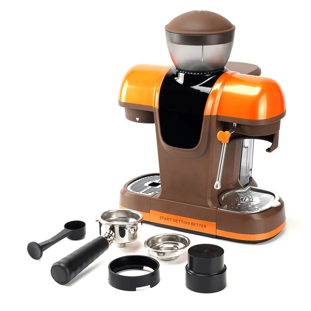 ICAFILAS Espresso Machine with Integrated Grinder 19 Bar Automatic Coffee Maker Hot / Cold Milk Frother for Home, EU Plug - 4