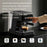 15.L Water Tank Semi-Automatic Concentrated Extraction Coffee Machine Touch Control Espresso Machine, EU Plug - Black - 2