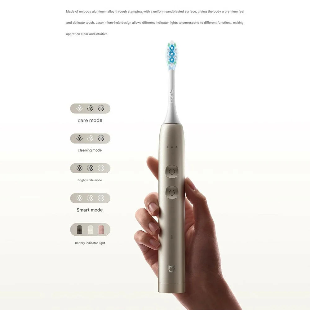 XIAOMI MIJIA Sonic Electric Toothbrush IPX8 Waterproof Multi-directional Sweeping Toothbrush (Chinese Version) - Gold - 2