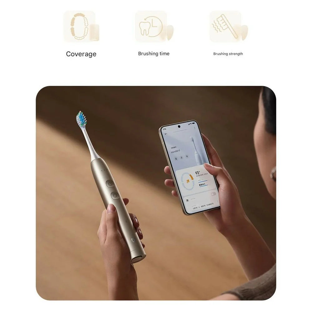 XIAOMI MIJIA Sonic Electric Toothbrush IPX8 Waterproof Multi-directional Sweeping Toothbrush (Chinese Version) - Gold - 4