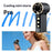 2688 Handheld High Speed Fan 120 Speed Adjustable LED Digital Display Cooling Fan for Outdoor Travel - Black - 2