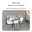 YESIDO MG32 UV Toothbrush Sterilizer Dryer Holder 4 Slots Wall Mount Digital Display Storage Sterilization Box for Bathroom - 3