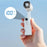 FW-3 Handheld Folding Fan 100 Speed Levels 170 Degree Adjustable Head Rechargeable Cooling Fan with LED Light - White - 3