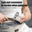 CYKE F27 Digital Display Mini Clip Fan 100 Speed Levels Summer Cooling Desktop Fan with Cold Compress - White - 6