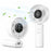 YESIDO YF20 Foldable Handheld Fan with LED Display 3600mAh Rechargeable 100-Speed Control Portable Cooling Fan - White - 1