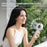 YESIDO YF20 Foldable Handheld Fan with LED Display 3600mAh Rechargeable 100-Speed Control Portable Cooling Fan - White - 3