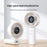 YESIDO YF20 Foldable Handheld Fan with LED Display 3600mAh Rechargeable 100-Speed Control Portable Cooling Fan - White - 4