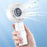 YESIDO YF20 Foldable Handheld Fan with LED Display 3600mAh Rechargeable 100-Speed Control Portable Cooling Fan - White - 7