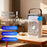 YH-171 Size S 5-Hole Misting Fan USB Desktop Portable 3-Speed Desk Fan with 600ml Water Tank - White - 2