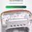 YH-171 Size S 5-Hole Misting Fan USB Desktop Portable 3-Speed Desk Fan with 600ml Water Tank - White - 3