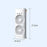 Dual Head Spray Fan USB Rechargeable Remote Control Low Noise Desktop Cooling Fan for Home Office - White - 7