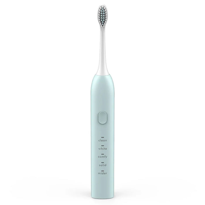 Sonic Electric Toothbrush USB Rechargeable Five Brushing Modes Automatic Tooth Brush Gift - Blue - 2