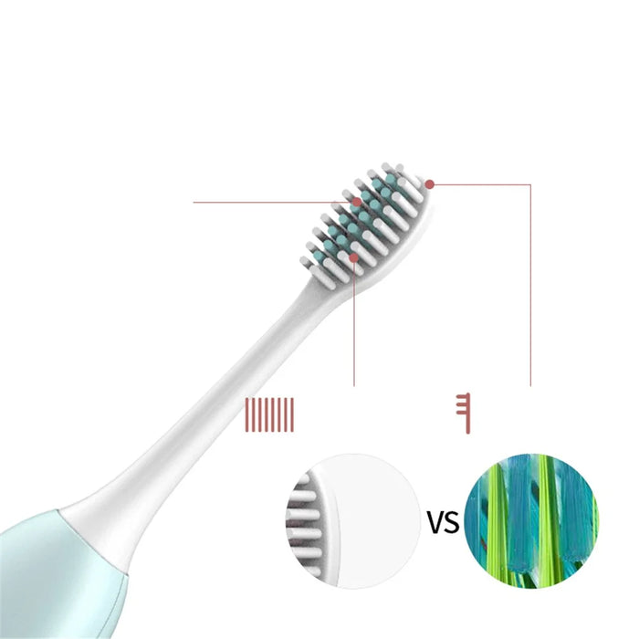 Sonic Electric Toothbrush USB Rechargeable Five Brushing Modes Automatic Tooth Brush Gift - Blue - 4