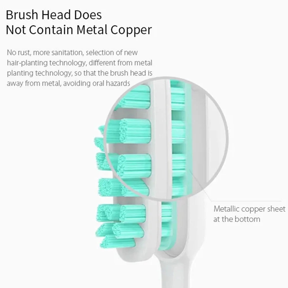 XIAOMI Mijia T500 Smart Electric Toothbrush Ultrasonic Whitening Teeth Waterproof Rechargeable Automatic Tooth Brush (Chinese Version) (with FDA Certificate, BPA-Free) - White - 4