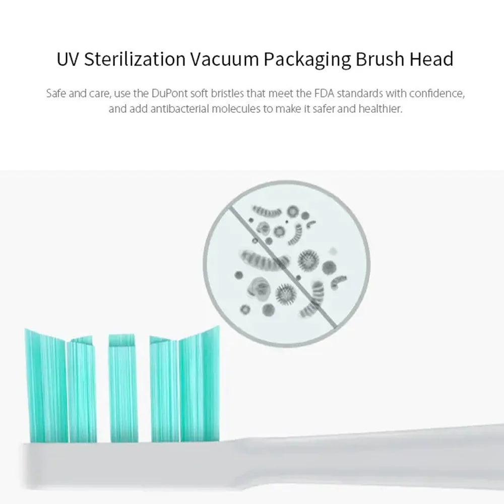 XIAOMI Mijia T500 Smart Electric Toothbrush Ultrasonic Whitening Teeth Waterproof Rechargeable Automatic Tooth Brush (Chinese Version) (with FDA Certificate, BPA-Free) - White - 6