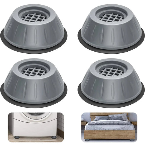 4Pcs 9cm Anti Vibration Washer Feet Pad, Washing Machine Feet Pads Noise Canceling Washing Machine Feet Support - 1