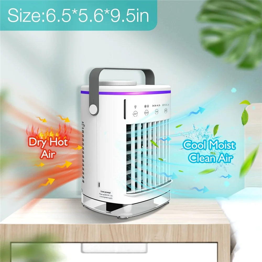 CF-006 Summer Mini Desktop Air Conditioning Cooling Fan ABS+PP USB Home Humidifier Air Cooler - 3