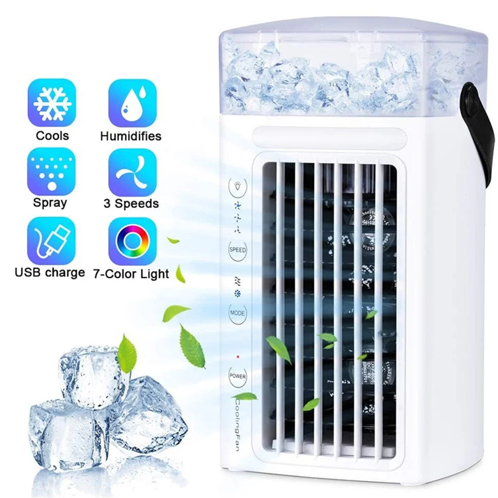 CF-002T Desktop Air Conditioning Cooling Fan Summer Home Humidifier USB Air Cooler - 2
