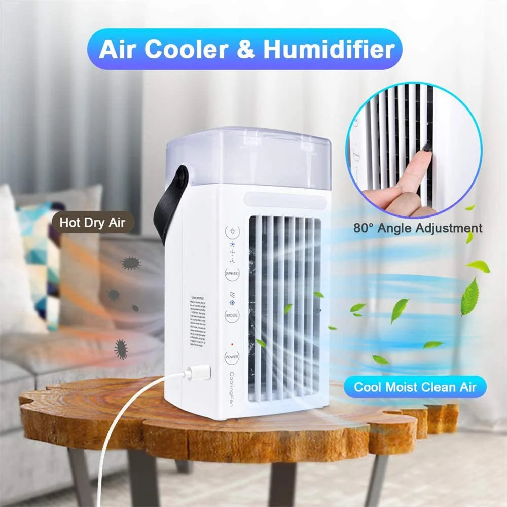 CF-002T Desktop Air Conditioning Cooling Fan Summer Home Humidifier USB Air Cooler - 3