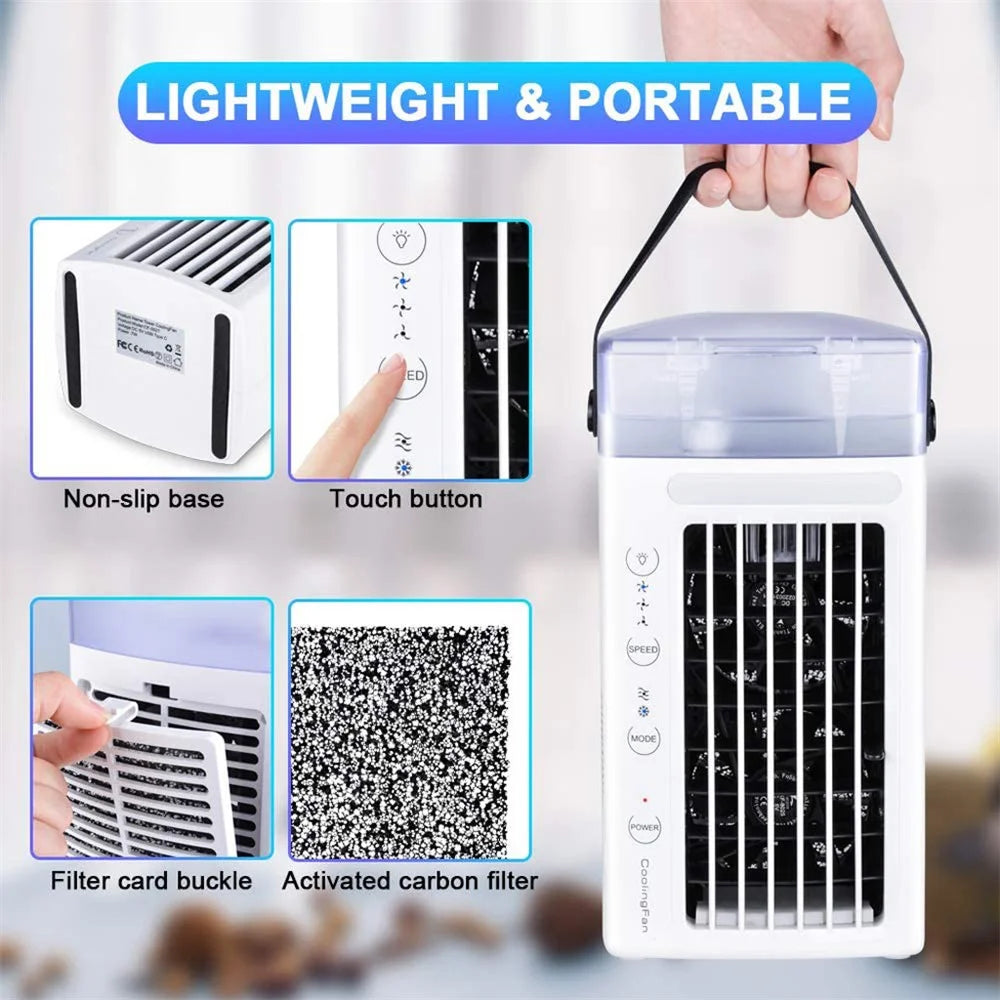 CF-002T Desktop Air Conditioning Cooling Fan Summer Home Humidifier USB Air Cooler - 4