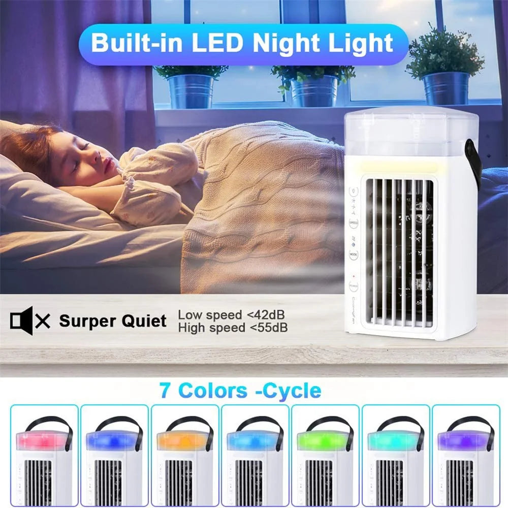 CF-002T Desktop Air Conditioning Cooling Fan Summer Home Humidifier USB Air Cooler - 6