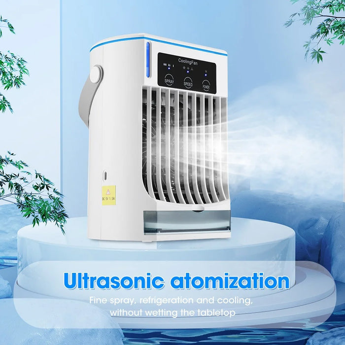 CF-008 Summer Home Mini Air Conditioning Water Cooling Fan Desktop USB Mist Diffuser Air Cooler - 3