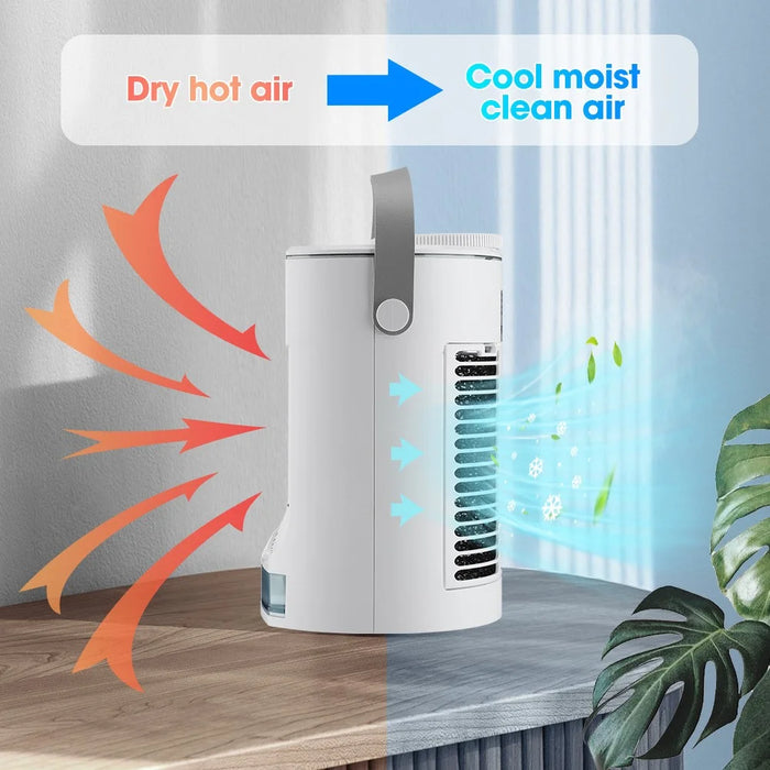 CF-008 Summer Home Mini Air Conditioning Water Cooling Fan Desktop USB Mist Diffuser Air Cooler - 4