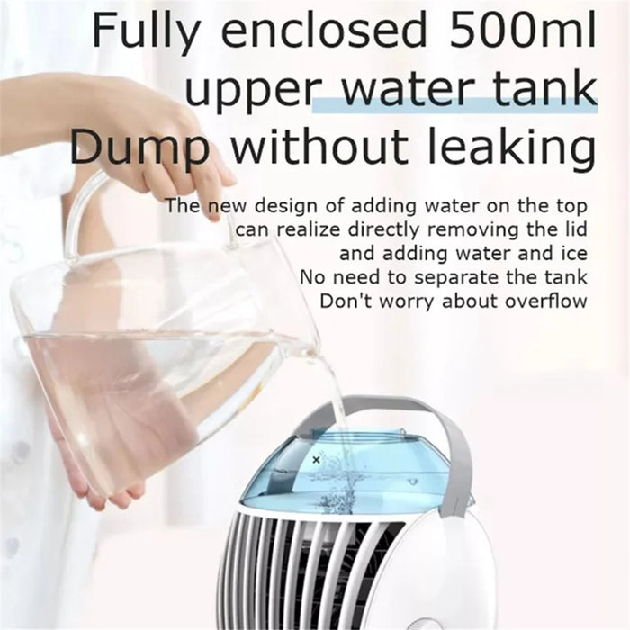 CF-009 Mini Air Conditioning Water Cooling Fan Summer Desktop USB Mist Diffuser Air Cooler - 3